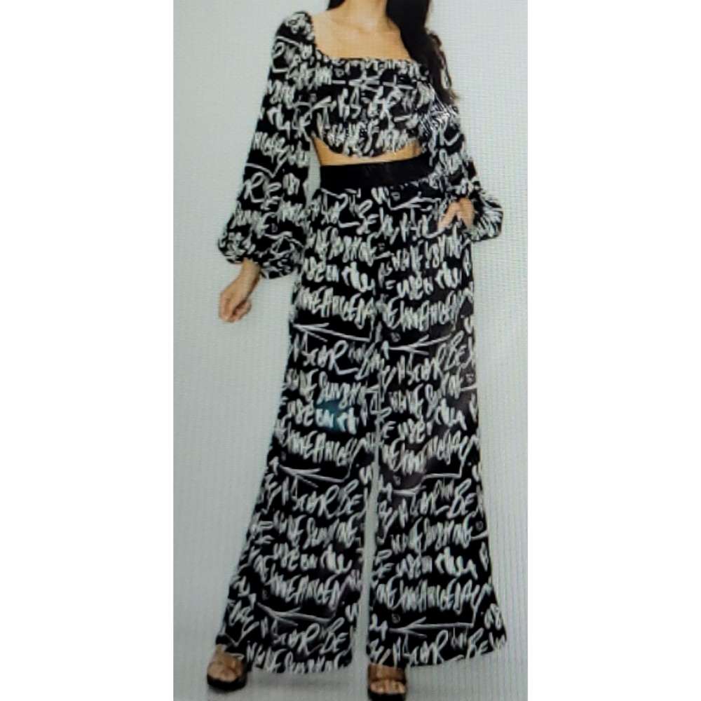 Beautiful two piece pant set.
